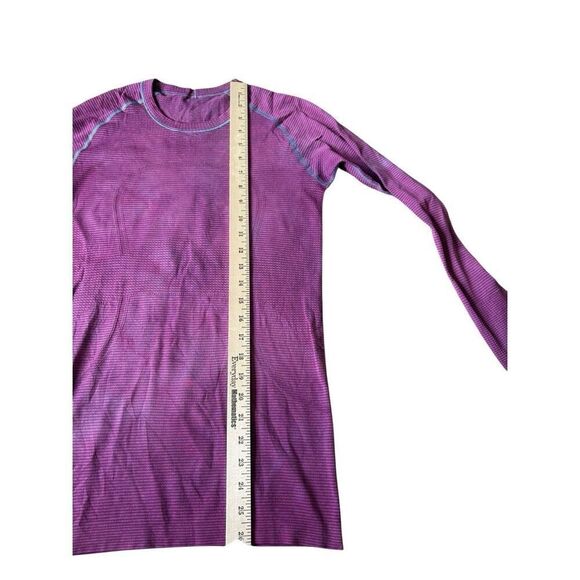 Lululemon Swiftly Tech Long Sleeve Top size 6 Purple Pink Flawed - Picture 6 of 9